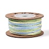 30M Segment Dyed Macrame Cotton Cord OCOR-T018-01S-1
