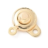 Rack Plating Brass Snap Clasps KK-U052-04G-1