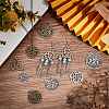 SUNNYCLUE DIY 20Pcs 10 Style Tibetan Style Alloy Pendants PALLOY-SC0004-11-4