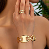 Coffee Bean Alloy Cuff Bangles & Rings Sets FS-WG0F6B5-01-3