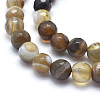 Natural Striped Agate/Banded Agate Beads G-J371-14-8mm-3