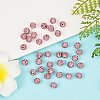 Polymer Clay Rhinestone Beads RB-H284-6MM-Half-223-4