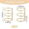 3-Ring Iron Loose Leaf Book Binder Hinged Rings AJEW-CP0009-48A-2