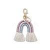 Boho Rainbow Keychain Mini Macrame Rainbow Cute Keychain Weaving Rainbow Tassel Keychain for Women Girls FIND-SZC0013-275-1