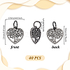 40Pcs Alloy Pendant PALLOY-GA00034-2