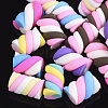 Handmade Polymer Clay Beads CLAY-S091-04-1