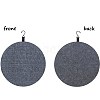 Flat Round Felt Wall Mounted Badge Brooch Organizer Display Boards PW-WG6EADD-04-1