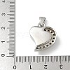 304 Stainless Steel Rhinestone Pendants LS-STAS-R139-02P-3