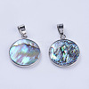 Abalone Shell/Paua Shell Pendants SSHEL-L008-04P-2