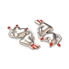 Rack Plating Alloy Enamel Pendants PALLOY-P291-08P-02-3