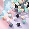 Hexagon Food Grade Eco-Friendly Silicone Focal Beads SIL-YW0001-11B-5