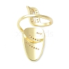 Brass Micro Pave Cubic Zirconia Fingernail Rings RJEW-D115-01G-A-2