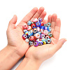 Acrylic & Resin & Polymer Clay Rhinestone European Beads FPDL-S015-04C-3