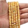 Natural White Jade Beads Strands G-Z111-A07-2