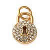 304 Stainless Steel Rhinestone Pendants RB-CBA324D-01G-06-1