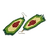 Bohemia Glass Seed Bead Dangle Earrings EJEW-C091-01E-3