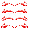 PET Eyelash Car Stickers STIC-WH0004-04C-1