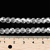 Electroplate Transparent Glass Beads Strands EGLA-A035-T6mm-A19-4