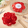 Polyester Flower Brooches JEWB-WH0021-54B-4