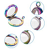 2Pcs 2 Style Alloy Magnetic Locket Pendants PALLOY-TA0002-33M-3