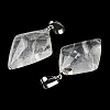 Natural Quartz Crystal Pendants G-C066-03C-4