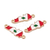 Alloy Enamel Connector Charms FIND-C019-37KCG-3