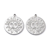 304 Stainless Steel Pendants STAS-R130-42P-1