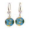 Alloy Enamel Dangle Earrings EJEW-JE03500-02-1