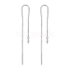 Anti-Tarnish Rhodium Plated 925 Sterling Silver Threader Earrings STER-N0001-027-1