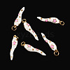 6Pcs Brass Enamel Pendants KK-SW0001-08C-9