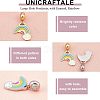 Unicraftale 4Pcs 2 Colors 304 Stainless Steel European Dangle Charms STAS-UN0034-28-4