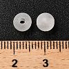 Frosted Transparent Acrylic Beads OACR-F013-12L-4