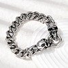 304 Stainless Steel Cuban Link Chains Bracelets for Unisex BJEW-A092-06B-P-3