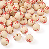 Natural Wooden Beads WOOD-TAC0010-02A-12