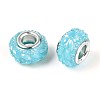 Opaque Resin European Beads RESI-T057-29E-2