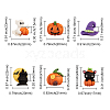 30Pcs 6 Style Resin Cabochons Halloween Theme RESI-CJ0001-194-2