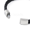 Braided Microfiber Leather Cord Bracelets BJEW-P328-07A-P-3