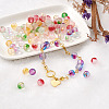 Frosted Spray Painted Glass Beads Strands GLAA-TA0003-10-13