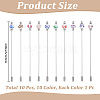10Pcs Handmade Flower Printed Porcelain Brooches JEWB-CP00006-2
