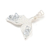 Natural Quartz Crystal Pendants KK-P275-25S-2