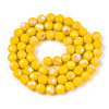 Opaque Glass Beads Strands EGLA-A035-P8mm-L04-2