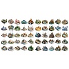 50Pcs Mini 3D Landscape PVC Self Adhesive Cartoon Stickers STIC-B001-18-3