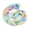 1 Skein 80% Wool 20% Acrylic Fiber Rainbow Segment Dyed Yarn OCOR-TA0003-02D-3