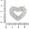 Brass Micro Pave Cubic Zirconia Pendants KK-P280-01P-3