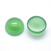 Natural Green Onyx Agate Cabochons X-G-P393-R38-12mm-2