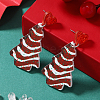 Festive Christmas Acrylic Stud Earrings for Holiday Season Celebration KD3160-4-1