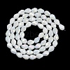 Opaque Solid Color Electroplate Glass Beads Strands LS-EGLA-N013-P4mm-B02-2