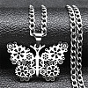 Punk Style 304 Stainless Steel Pendant Necklaces NJEW-C066-06P-1