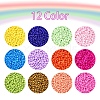 226.8g 12 Color 12/0 Baking Paint Glass Seed Beads SEED-YW0001-78-2