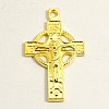 Mixed Style Cross Tibetan Style Alloy Pendants TIBEP-MSMC005-G-2